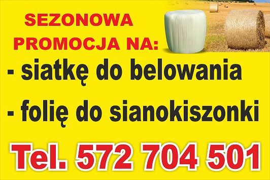 wermar woźnice mikołajki orzysz pisz mrągowo siatka rolnicza do belowania folia do sianokiszonki sznurek promocja cena gdzie kupić